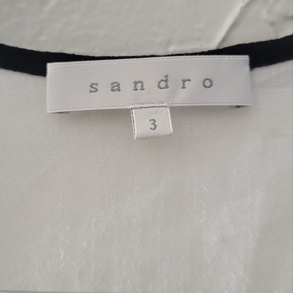 Sandro Blouse Size 3/Large - Picture 3 of 7